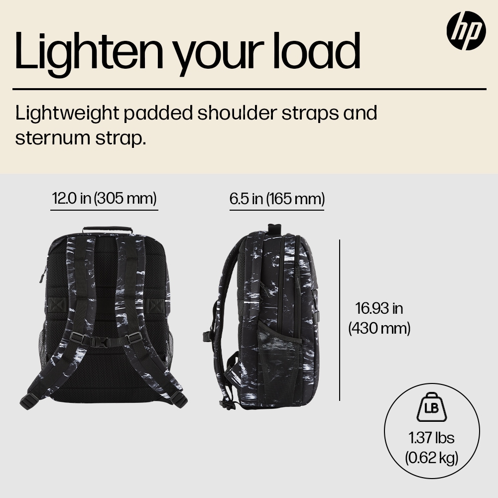 HP Campus XL Stone Backpack Marble