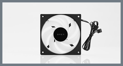 Omen Case Fans, more airflow-minimized noise