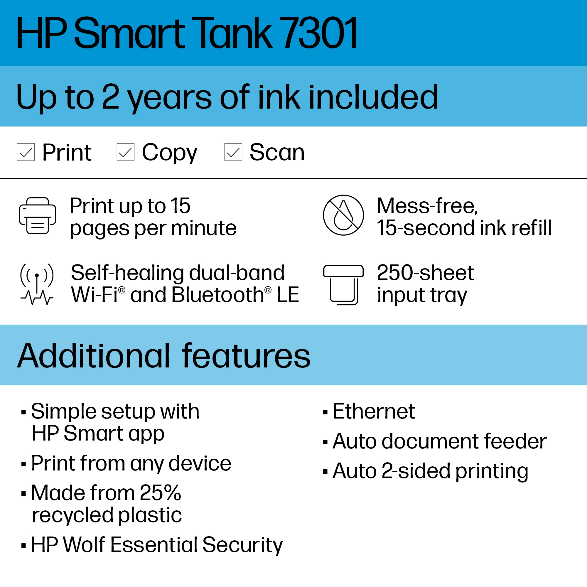 User manual HP Smart Tank 7305 (English - 104 pages)