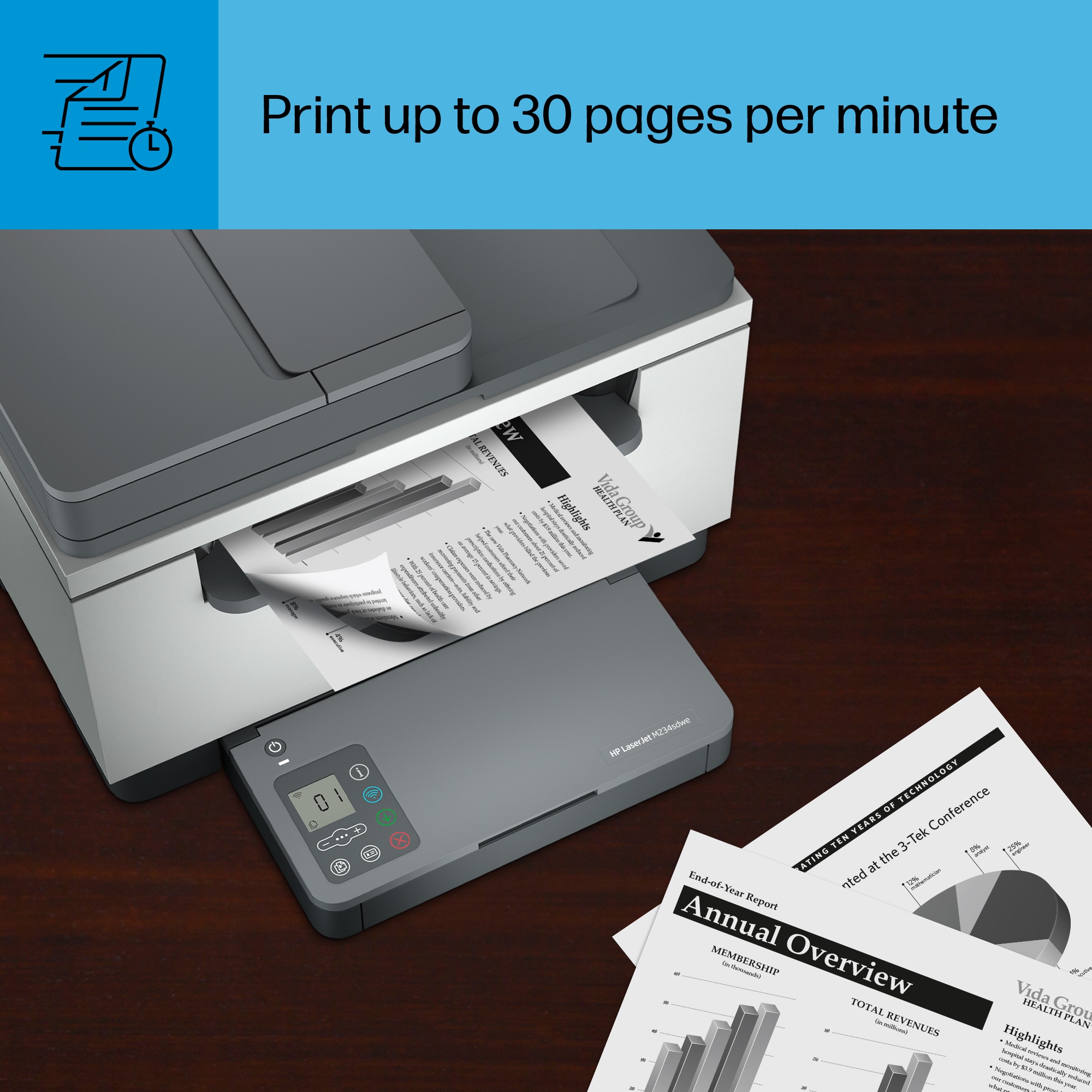 HP LaserJet MFP M234sdwe Printer w/ bonus 6 months Instant Ink toner  through HP+