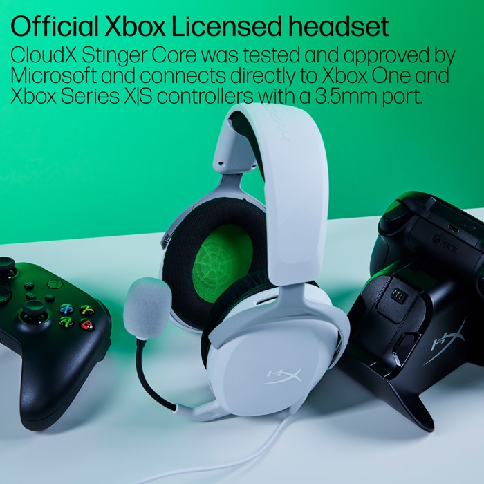 HyperX CloudX Stinger 2 Core Gaming Headsets Xbox White