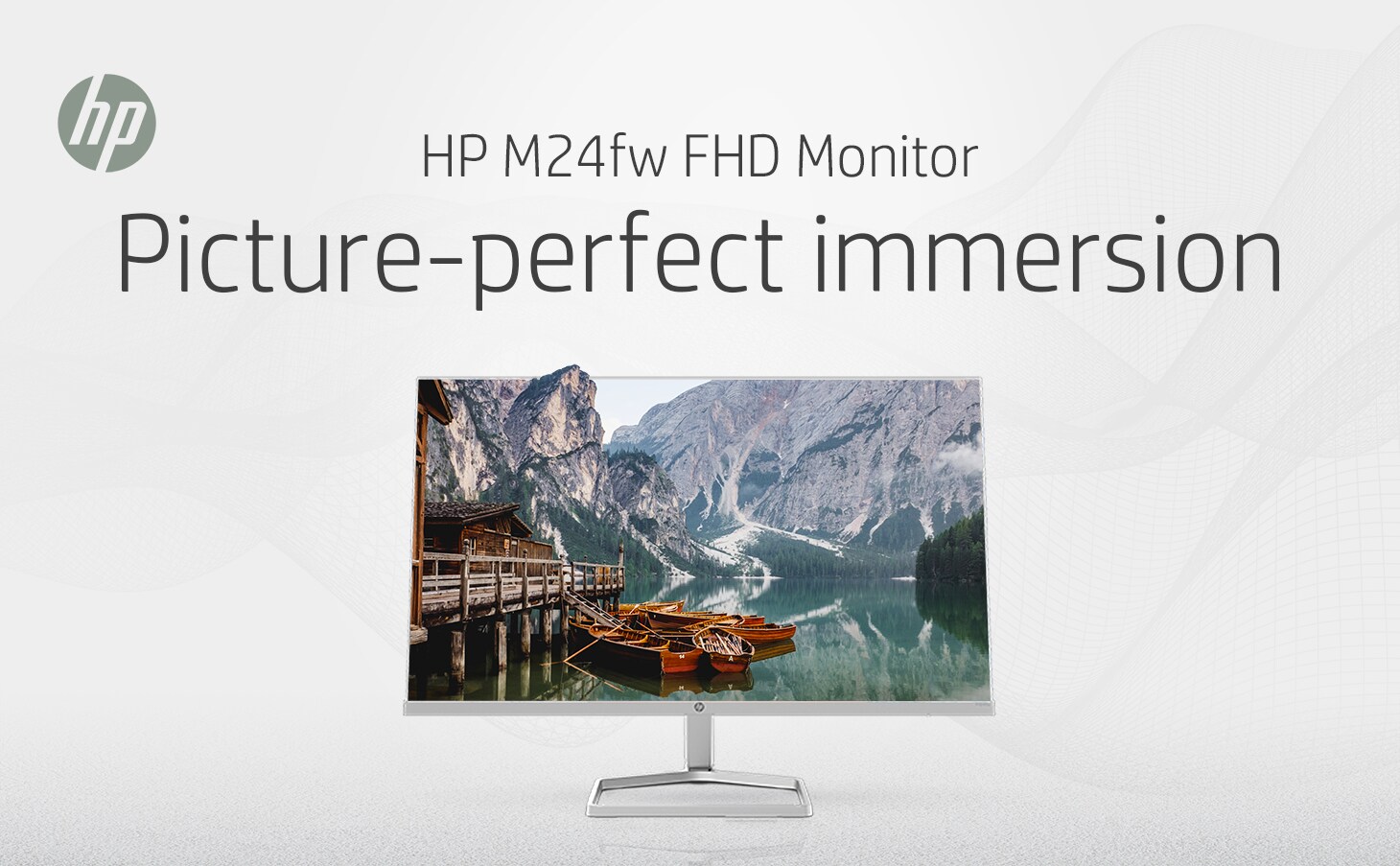HP M24fw 24 inch FHD (1920 x 1080) 75Hz Anti-Glare Monitor, On-Screen  Controls, AMD FreeSync, Low Blue Light Mode, White