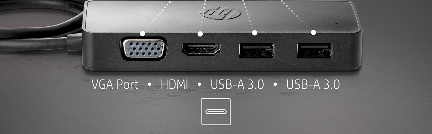 Eventyrer mobil indendørs HP USB-C Travel Hub G2