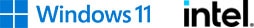 windows and intel logos
