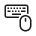 Keyboard and mouse icon