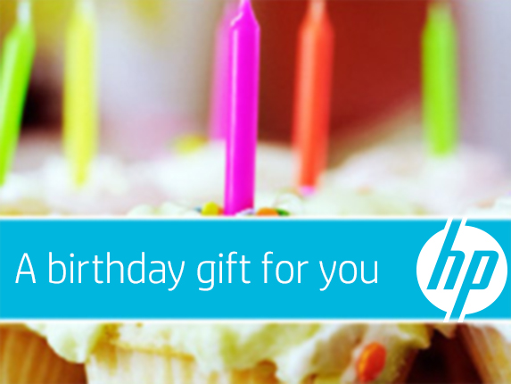 HP Birthday Cupcakes e-Gift Card