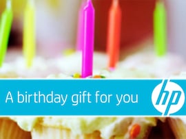 HP Birthday Cupcakes e-Gift Card