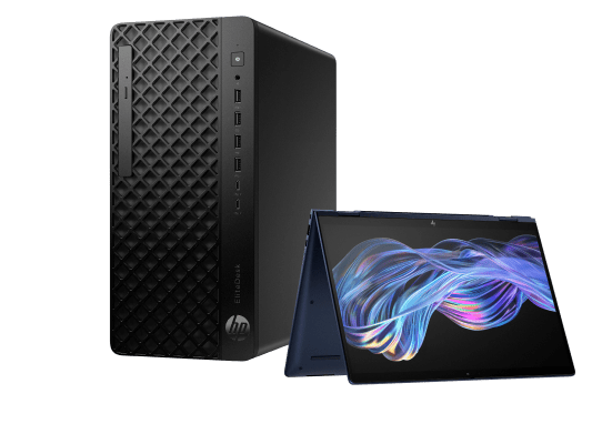 HP EliteDesk 8 Tower G1i Desktop AI และ HP EliteBook X Flip G1i Ai PC